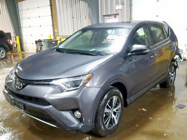 2T3RFREV6JW698593 - 2018 TOYOTA RAV4 ADVEN GRAY photo 2