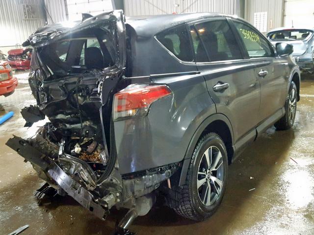 2T3RFREV6JW698593 - 2018 TOYOTA RAV4 ADVEN GRAY photo 4