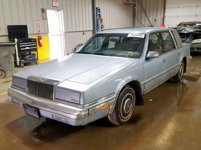 1C3XY66R5MD218826 - 1991 CHRYSLER NEW YORKER BLUE photo 2