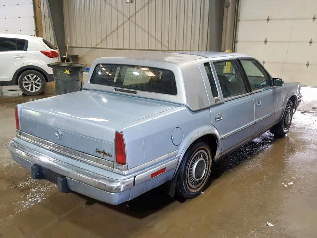 1C3XY66R5MD218826 - 1991 CHRYSLER NEW YORKER BLUE photo 4