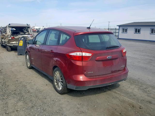 1FADP5AU9DL534135 - 2013 FORD C-MAX SE RED photo 3
