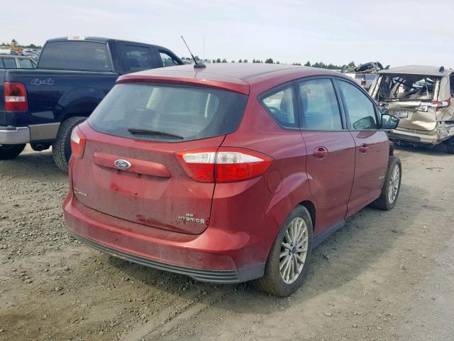 1FADP5AU9DL534135 - 2013 FORD C-MAX SE RED photo 4