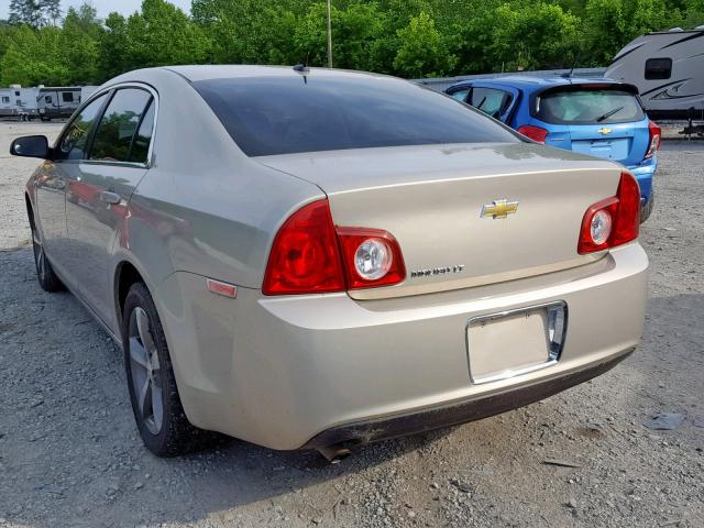 1G1ZC5E14BF261217 - 2011 CHEVROLET MALIBU 1LT TAN photo 3