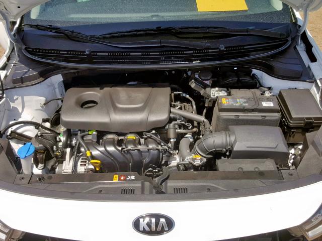 3KPA25AB7KE197349 - 2019 KIA RIO S WHITE photo 7