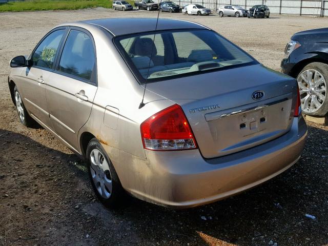 KNAFE121285494736 - 2008 KIA SPECTRA EX GOLD photo 3