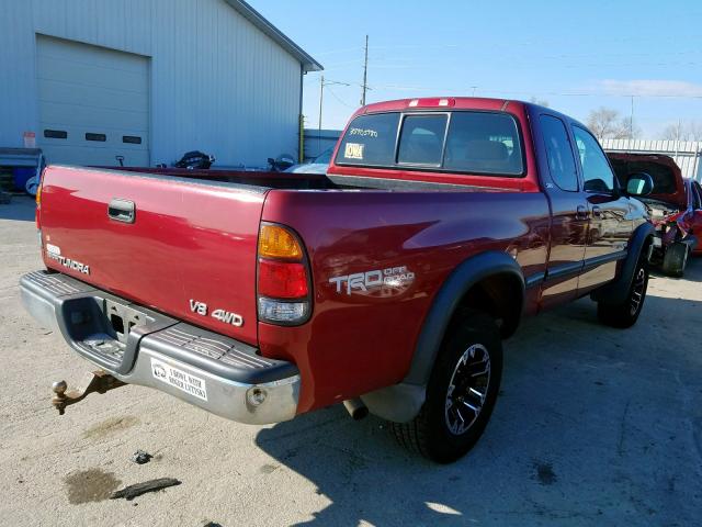 5TBBT4415YS078530 - 2000 TOYOTA TUNDRA ACCESS CAB  photo 4