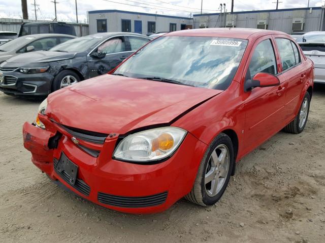 1G1AL55F067774859 - 2006 CHEVROLET COBALT LT RED photo 2