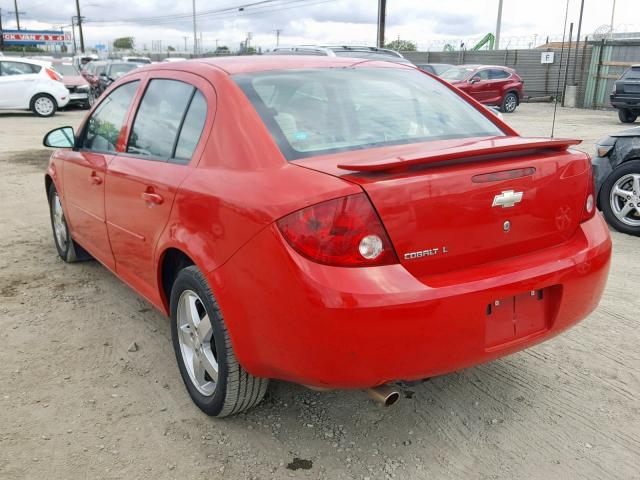 1G1AL55F067774859 - 2006 CHEVROLET COBALT LT RED photo 3