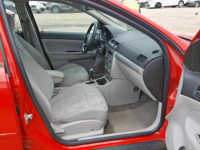 1G1AL55F067774859 - 2006 CHEVROLET COBALT LT RED photo 5