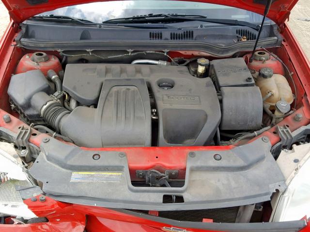 1G1AL55F067774859 - 2006 CHEVROLET COBALT LT RED photo 7