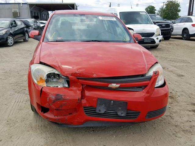 1G1AL55F067774859 - 2006 CHEVROLET COBALT LT RED photo 9