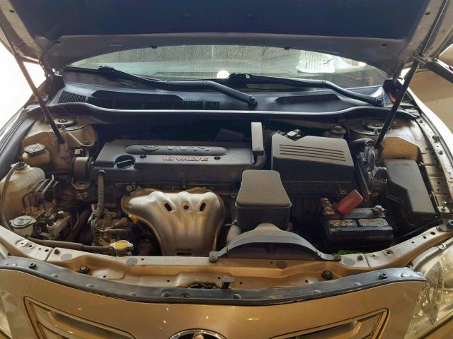 4T1BE46K99U894818 - 2009 TOYOTA CAMRY BASE GOLD photo 7