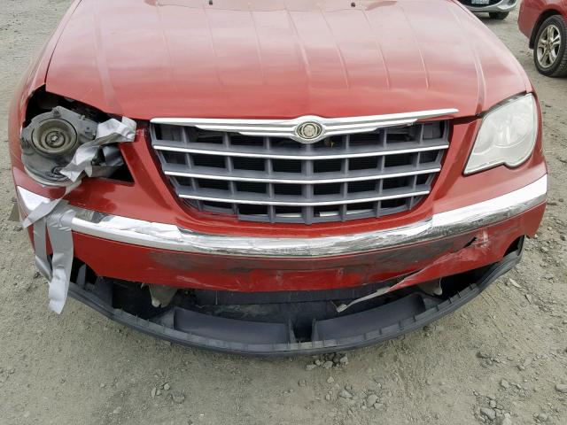 2A8GF68XX7R126408 - 2007 CHRYSLER PACIFICA T MAROON photo 9