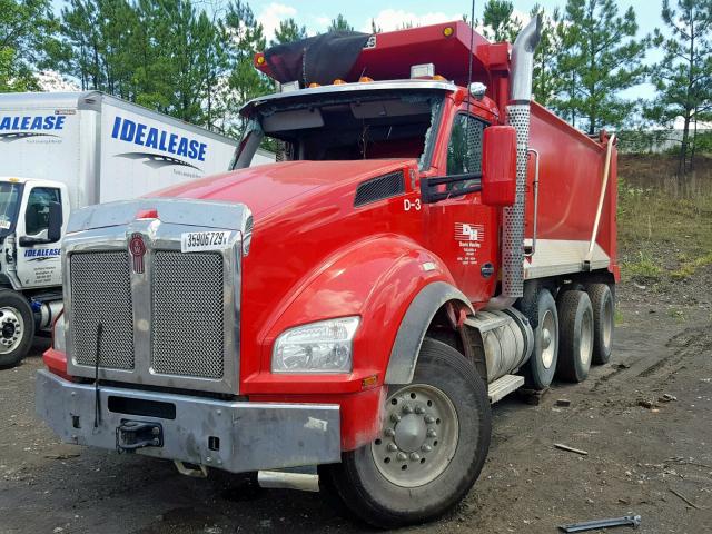 1NKZXPTX5HJ157712 - 2017 KENWORTH CONSTRUCTI RED photo 2