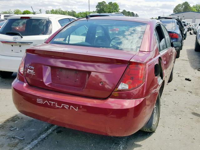1G8AJ55F16Z127088 - 2006 SATURN ION LEVEL RED photo 4