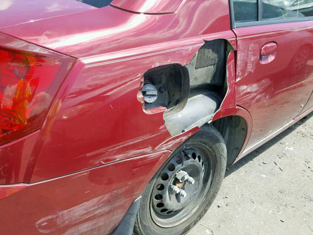 1G8AJ55F16Z127088 - 2006 SATURN ION LEVEL RED photo 9