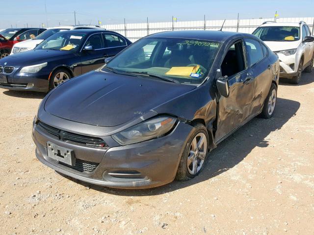 1C3CDFBB8GD538083 - 2016 DODGE DART SXT GRAY photo 2