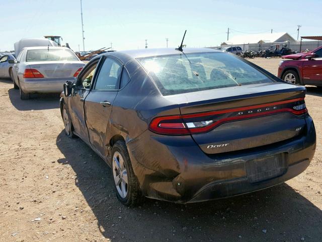 1C3CDFBB8GD538083 - 2016 DODGE DART SXT GRAY photo 3