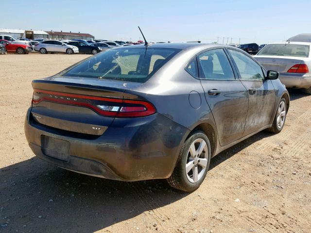 1C3CDFBB8GD538083 - 2016 DODGE DART SXT GRAY photo 4