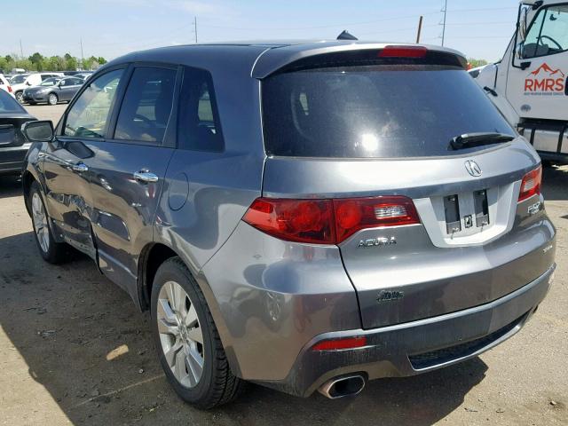 5J8TB1H24BA003873 - 2011 ACURA RDX GRAY photo 3