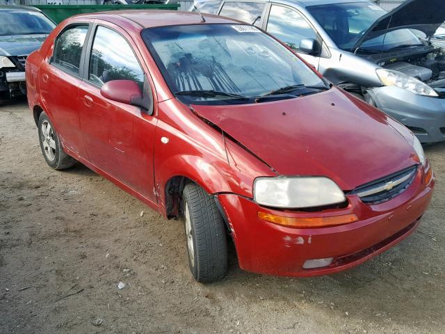 KL1TG566X6B576104 - 2006 CHEVROLET AVEO LT RED photo 1