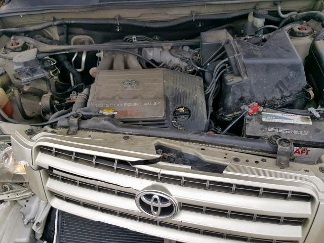 JTEHF21A330106219 - 2003 TOYOTA HIGHLANDER BEIGE photo 7