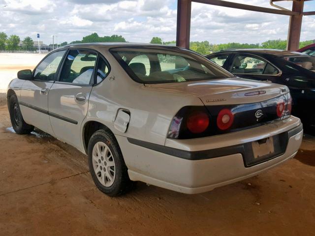 2G1WF52E249341127 - 2004 CHEVROLET IMPALA WHITE photo 3