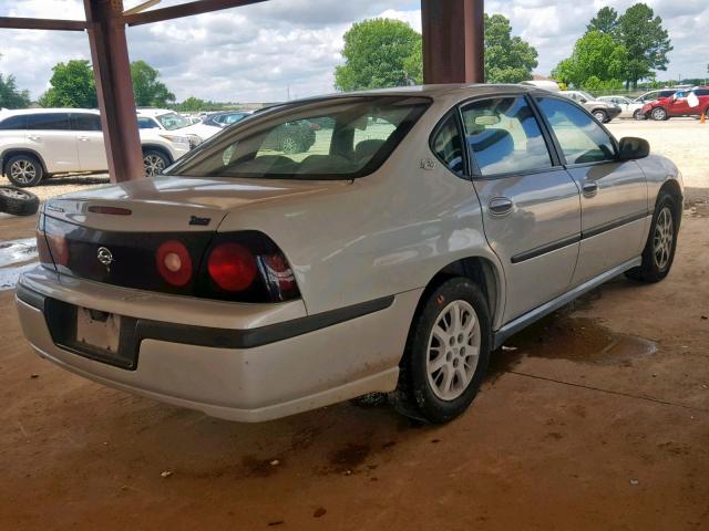 2G1WF52E249341127 - 2004 CHEVROLET IMPALA WHITE photo 4