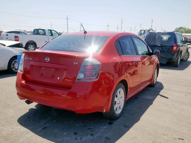 3N1AB6AP8CL660634 - 2012 NISSAN SENTRA 2.0 RED photo 4