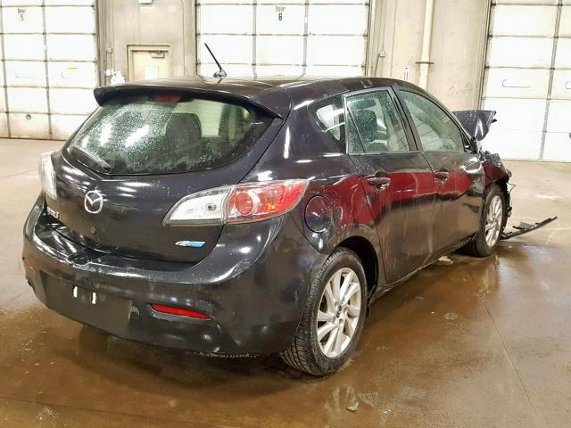 JM1BL1L75D1764845 - 2013 MAZDA 3 I BLACK photo 4