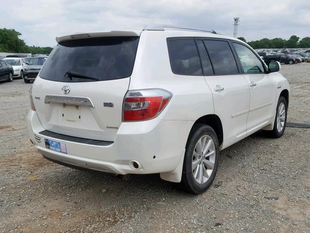 JTEEW44A082001448 - 2008 TOYOTA HIGHLANDER WHITE photo 4