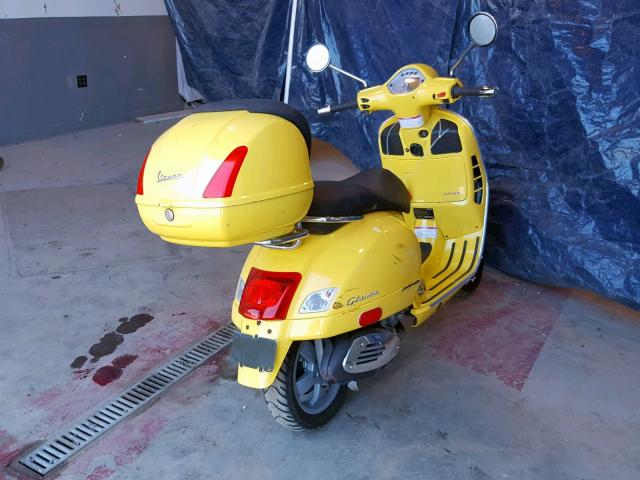 ZAPM459L375006452 - 2007 VESPA GTS 250 YELLOW photo 4