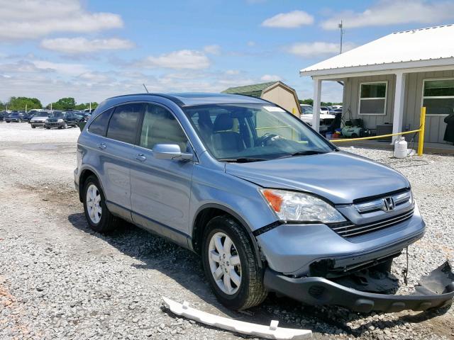 JHLRE48728C065978 - 2008 HONDA CR-V EXL BLUE photo 1