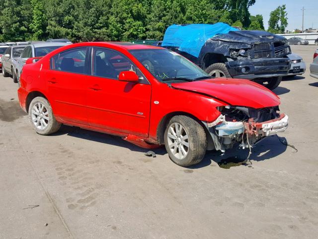 JM1BK123471627756 - 2007 MAZDA 3 S RED photo 1