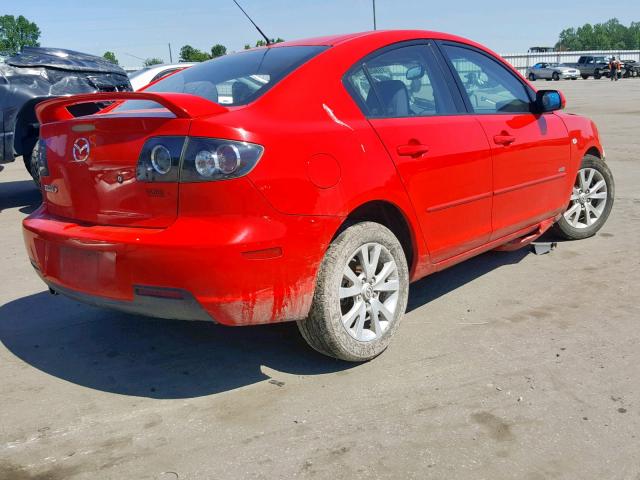 JM1BK123471627756 - 2007 MAZDA 3 S RED photo 4