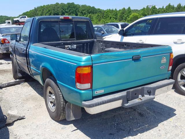 1FTYR10C5WTA66771 - 1998 FORD RANGER GREEN photo 3