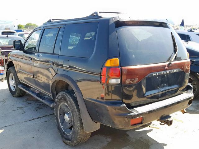 JA4LS31H9YP806316 - 2000 MITSUBISHI MONTERO SP BLACK photo 3