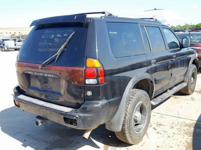 JA4LS31H9YP806316 - 2000 MITSUBISHI MONTERO SP BLACK photo 4