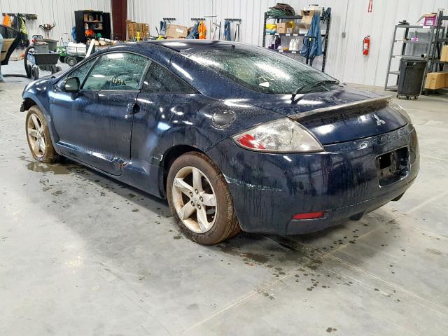 4A3AK24F27E019605 - 2007 MITSUBISHI ECLIPSE GS BLUE photo 3