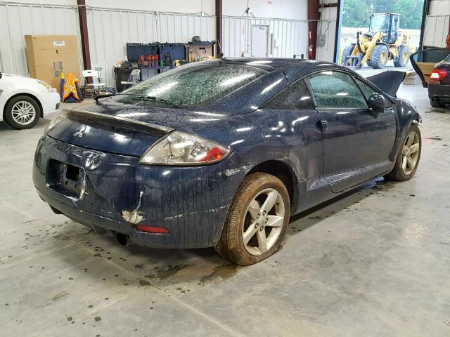 4A3AK24F27E019605 - 2007 MITSUBISHI ECLIPSE GS BLUE photo 4