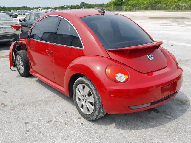 3VWRW3AG7AM029493 - 2010 VOLKSWAGEN NEW BEETLE წითელი ფოტო 3