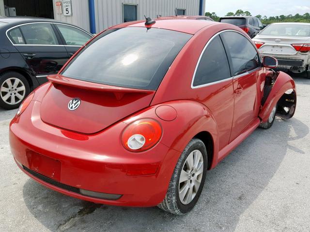 3VWRW3AG7AM029493 - 2010 VOLKSWAGEN NEW BEETLE წითელი ფოტო 4