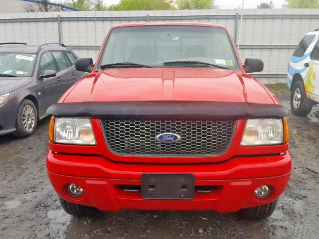 1FTYR11U72TA57801 - 2002 FORD RANGER RED photo 9