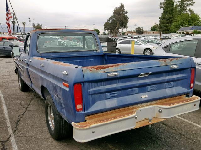 000000F15JRY63658 - 1977 FORD PICK UP BLUE photo 3