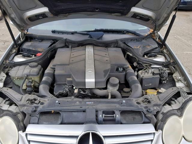 WDBTJ65JX4F079208 - 2004 MERCEDES-BENZ CLK 320C SILVER photo 7