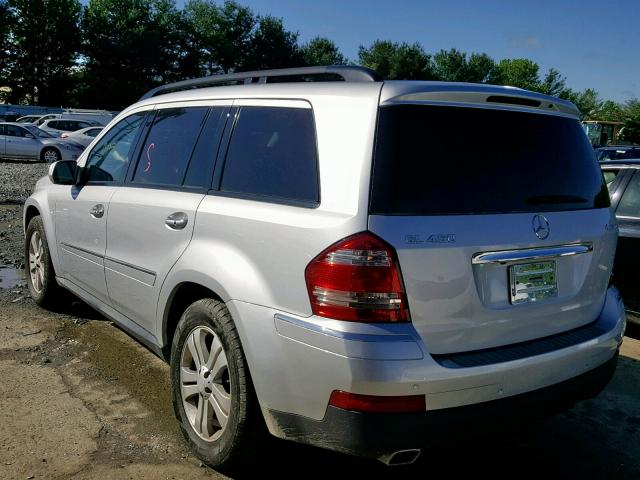 4JGBF71E89A508343 - 2009 MERCEDES-BENZ GL 450 4MA SILVER photo 3