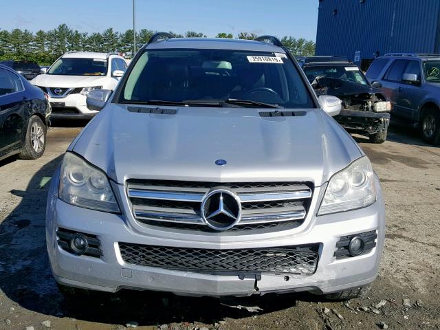 4JGBF71E89A508343 - 2009 MERCEDES-BENZ GL 450 4MA SILVER photo 9