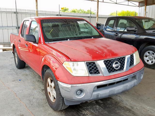 1N6AD07U25C416944 - 2005 NISSAN FRONTIER C RED photo 1