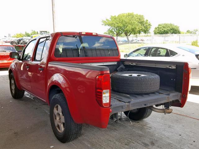 1N6AD07U25C416944 - 2005 NISSAN FRONTIER C RED photo 3