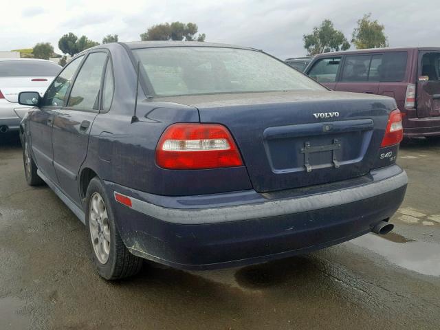 YV1VS29561F738565 - 2001 VOLVO S40 1.9T BLUE photo 3